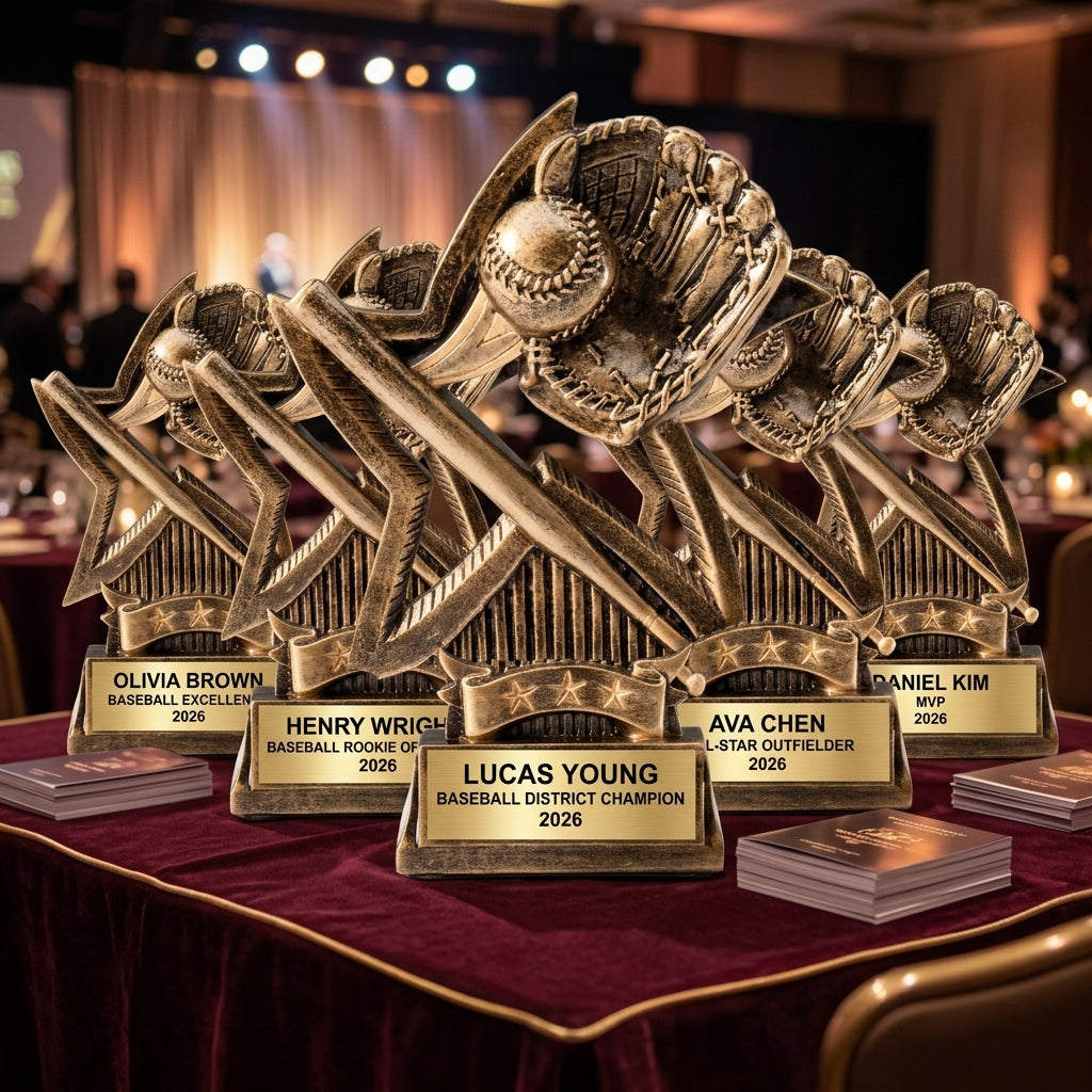 Baseball Award Trophy | Personalized | Custom Engraved Name Plate | Baseball MVP | All-Star | Team Awards - View 6