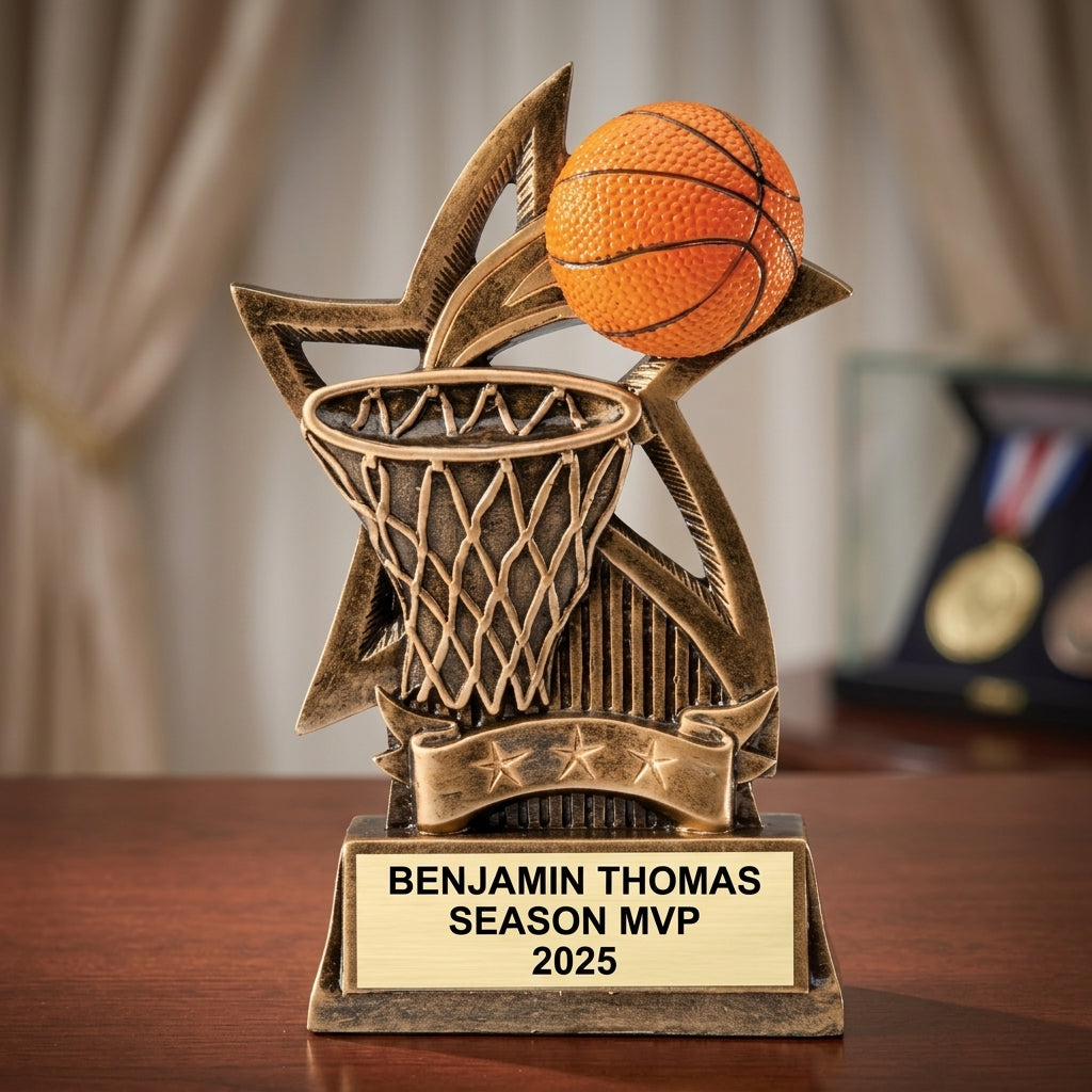 Basketball Award Trophy | Personalized | Custom Engraved | Basketball Trophy | Team Award | Basketball Gift - View 2