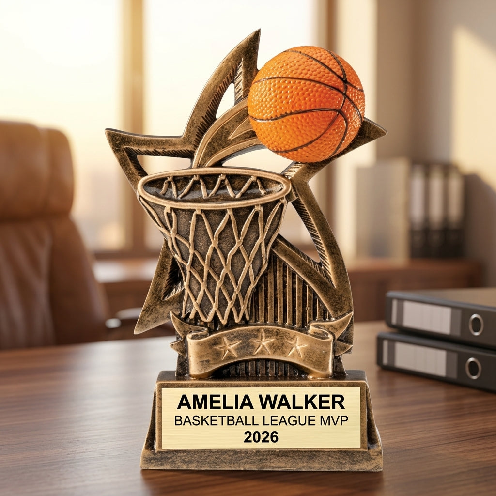 Basketball Award Trophy | Personalized | Custom Engraved | Basketball Trophy | Team Award | Basketball Gift - View 5