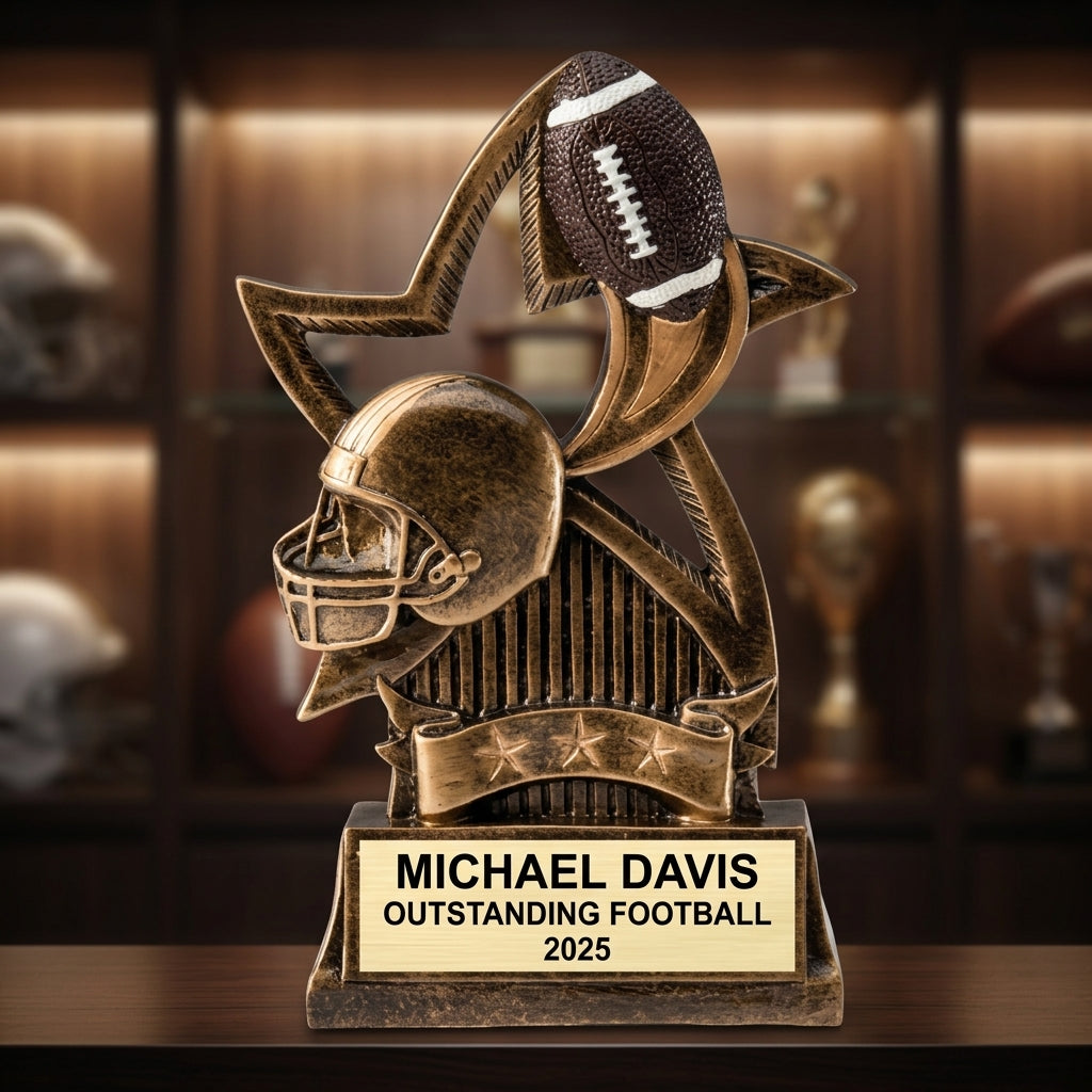 Football Award Trophy | Personalized | Custom Engraved | Football Trophy | Football Gift | Personalized Football Award - View 1