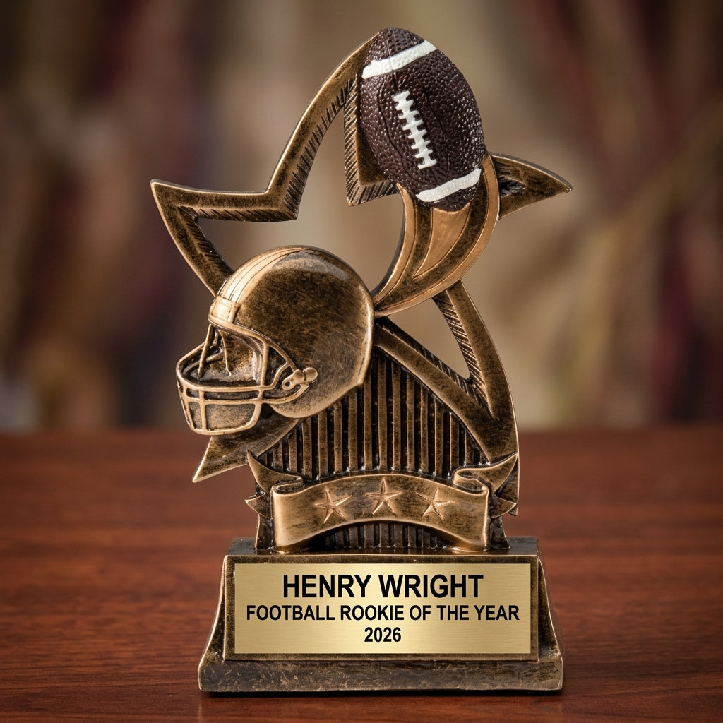 Football Award Trophy | Personalized | Custom Engraved | Football Trophy | Football Gift | Personalized Football Award - View 2