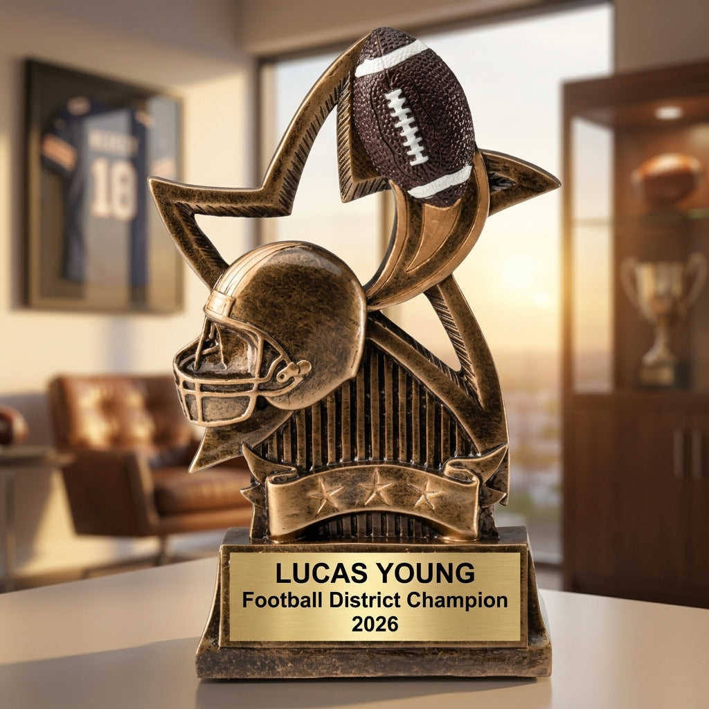 Football Award Trophy | Personalized | Custom Engraved | Football Trophy | Football Gift | Personalized Football Award - View 5