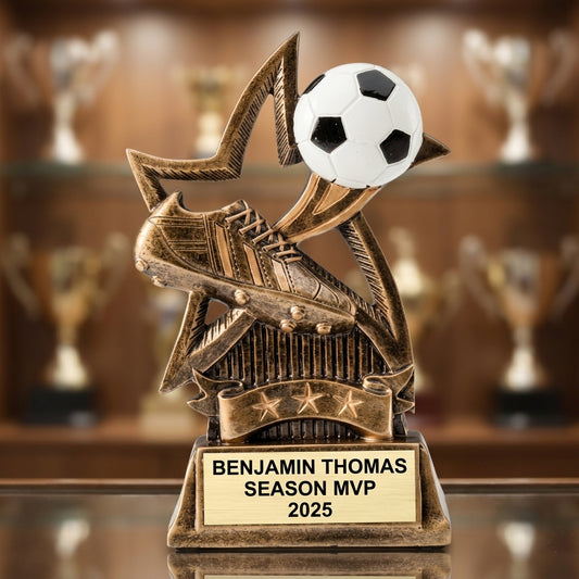 Personalized | Soccer Award | Custom Engraved | Trophy | Award | Custom | Engraved | Youth | MVP | Team | Championship - View 1
