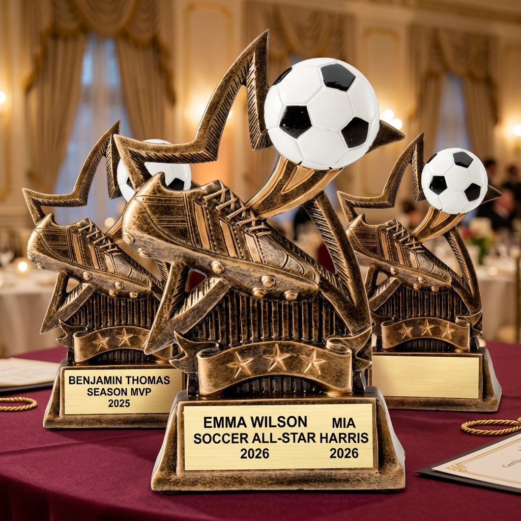 Personalized | Soccer Award | Custom Engraved | Trophy | Award | Custom | Engraved | Youth | MVP | Team | Championship - View 6