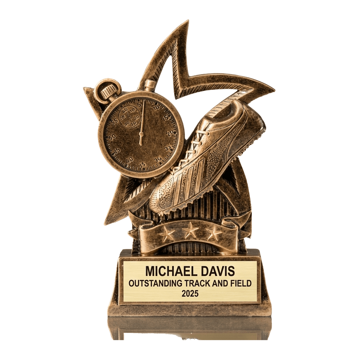 Track Award Trophy | Personalized | Custom Engraved | Star Series | Running | Cross Country