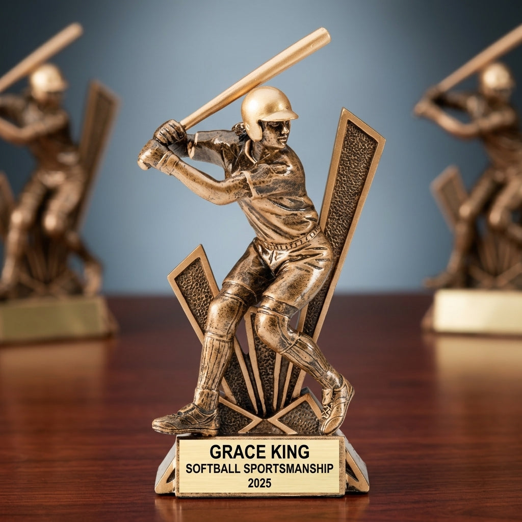 Softball Award Trophy | Personalized | Custom Engraved | Softball MVP | Team Award | Softball Gift - View 2