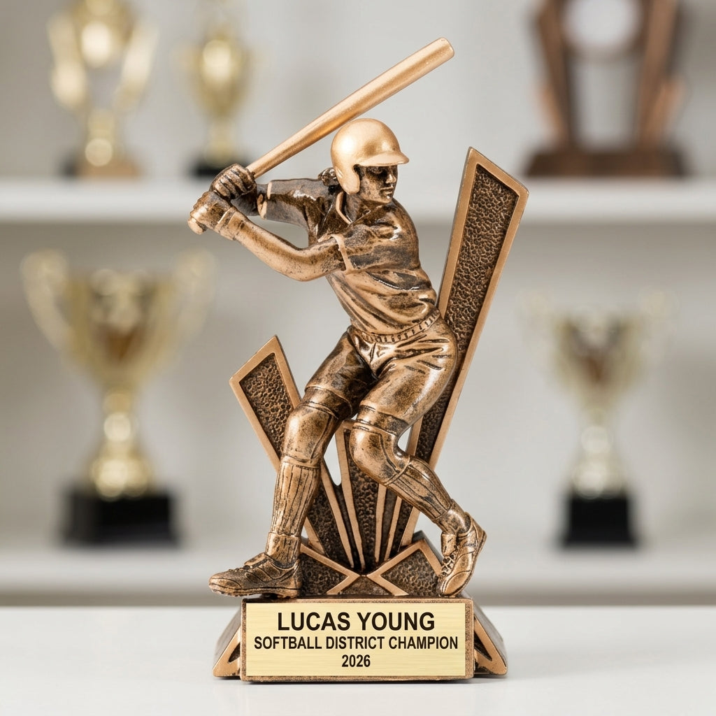 Softball Award Trophy | Personalized | Custom Engraved | Softball MVP | Team Award | Softball Gift - View 4
