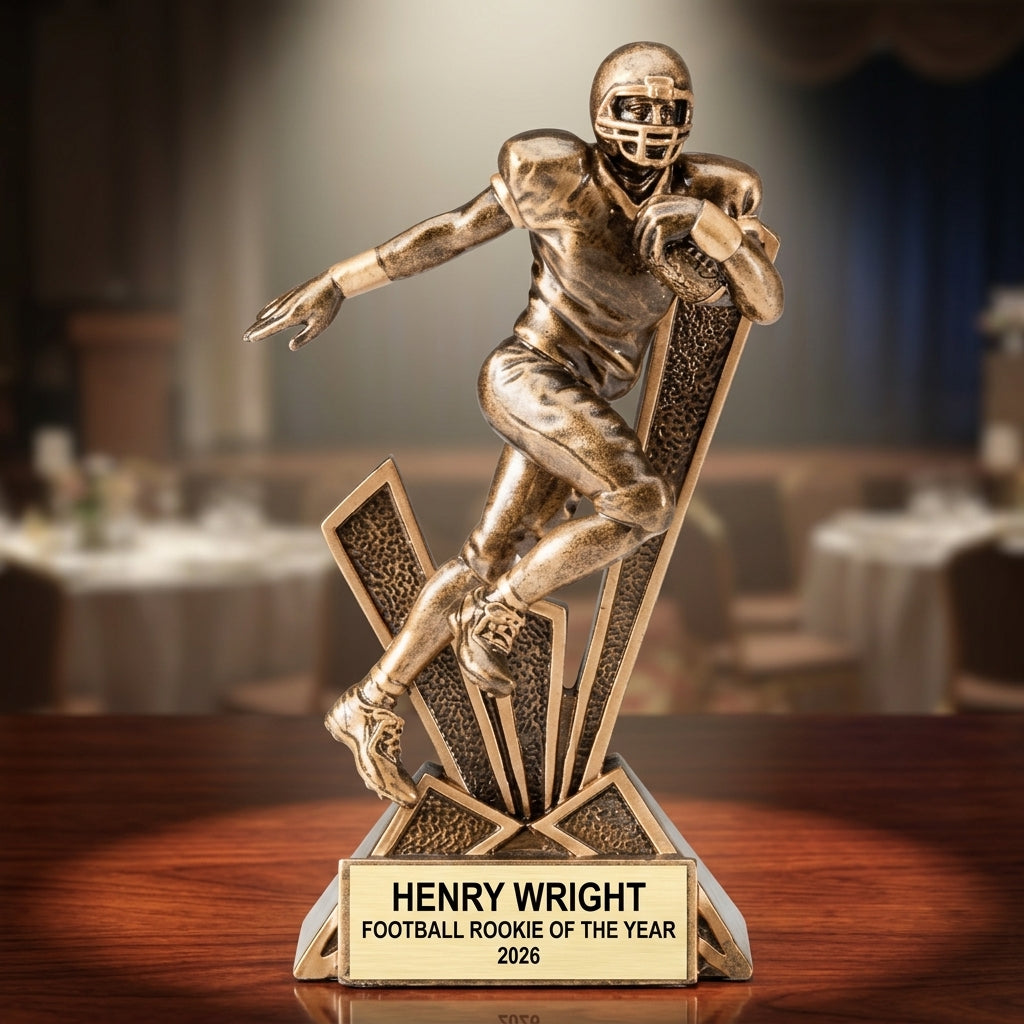 Personalized | Football Award | Custom Engraved | Football Trophy | Personalized Award | Engraved Football | Custom MVP | Champion Trophy - View 2