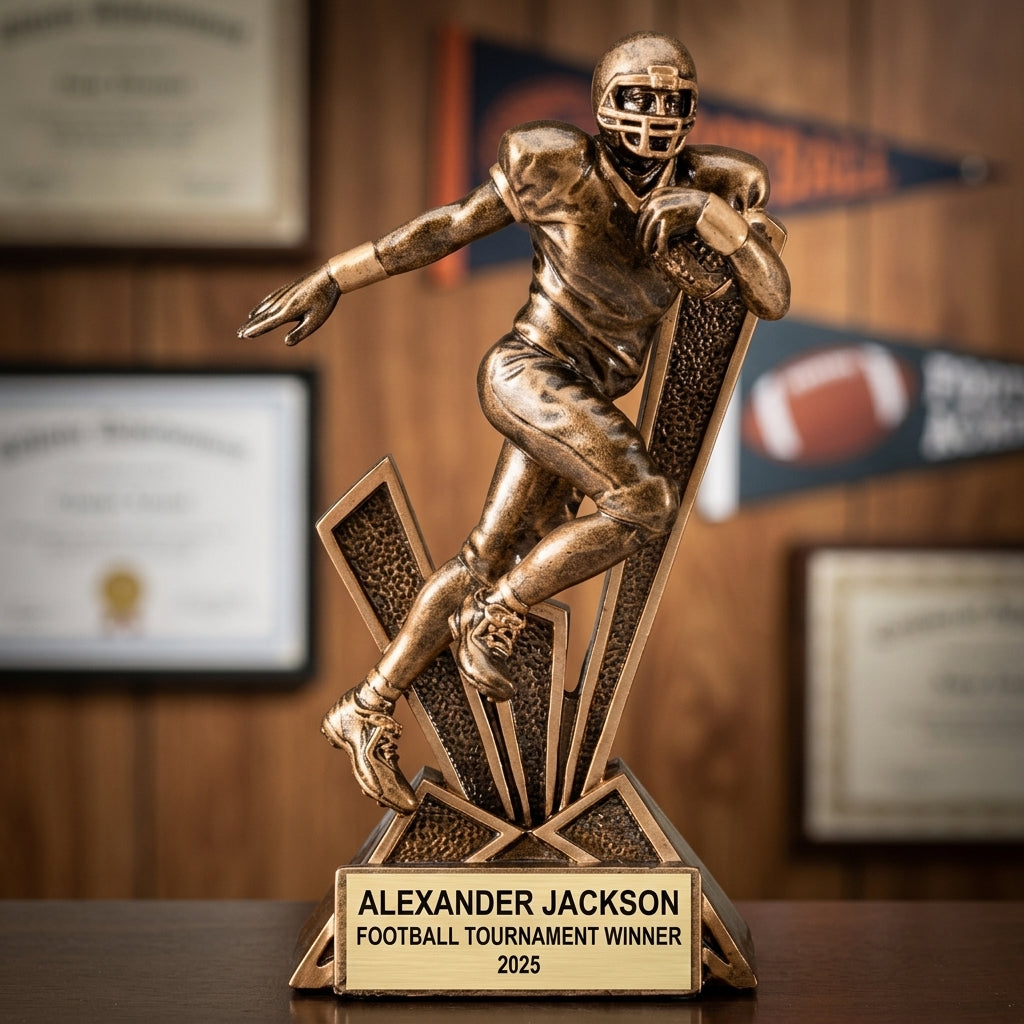 Personalized | Football Award | Custom Engraved | Football Trophy | Personalized Award | Engraved Football | Custom MVP | Champion Trophy - View 3