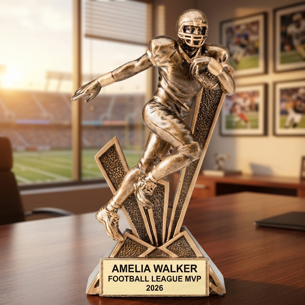 Personalized | Football Award | Custom Engraved | Football Trophy | Personalized Award | Engraved Football | Custom MVP | Champion Trophy - View 5