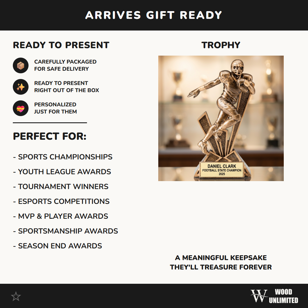 Personalized | Football Award | Custom Engraved | Football Trophy | Personalized Award | Engraved Football | Custom MVP | Champion Trophy