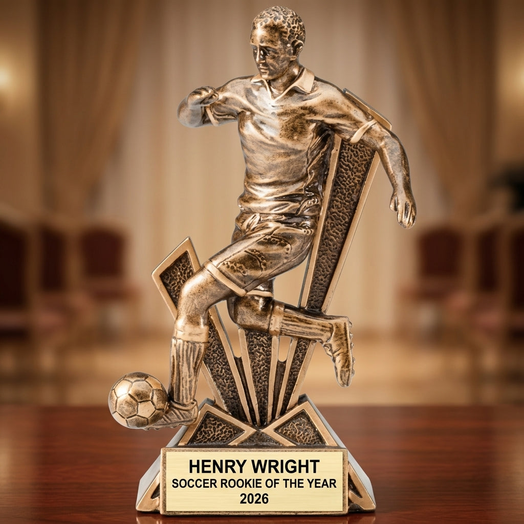 Personalized | Soccer Award | Custom Engraved | Soccer Trophy | Personalized Award | Youth Soccer | Team Captain | MVP Award | Coach Gift - View 2