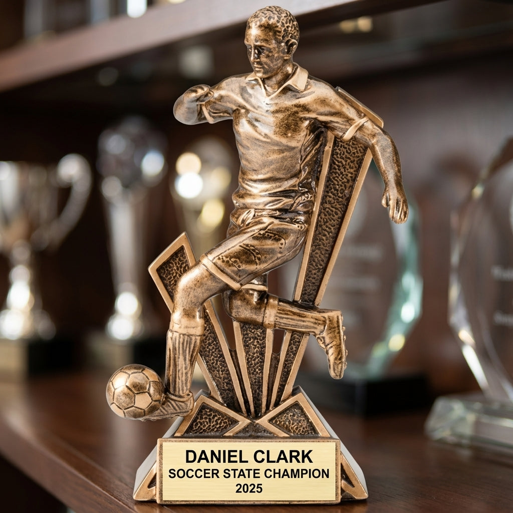 Personalized | Soccer Award | Custom Engraved | Soccer Trophy | Personalized Award | Youth Soccer | Team Captain | MVP Award | Coach Gift - View 4