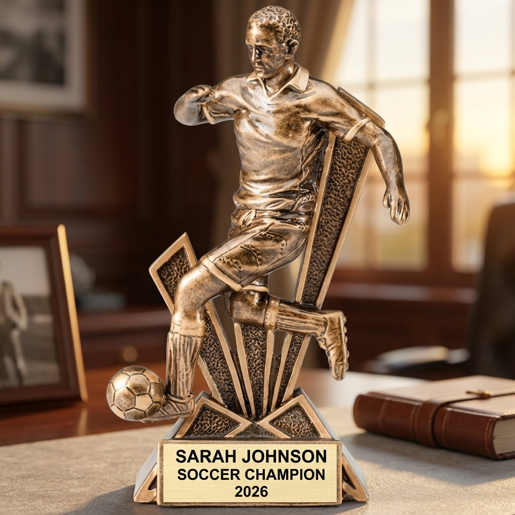Personalized | Soccer Award | Custom Engraved | Soccer Trophy | Personalized Award | Youth Soccer | Team Captain | MVP Award | Coach Gift - View 5