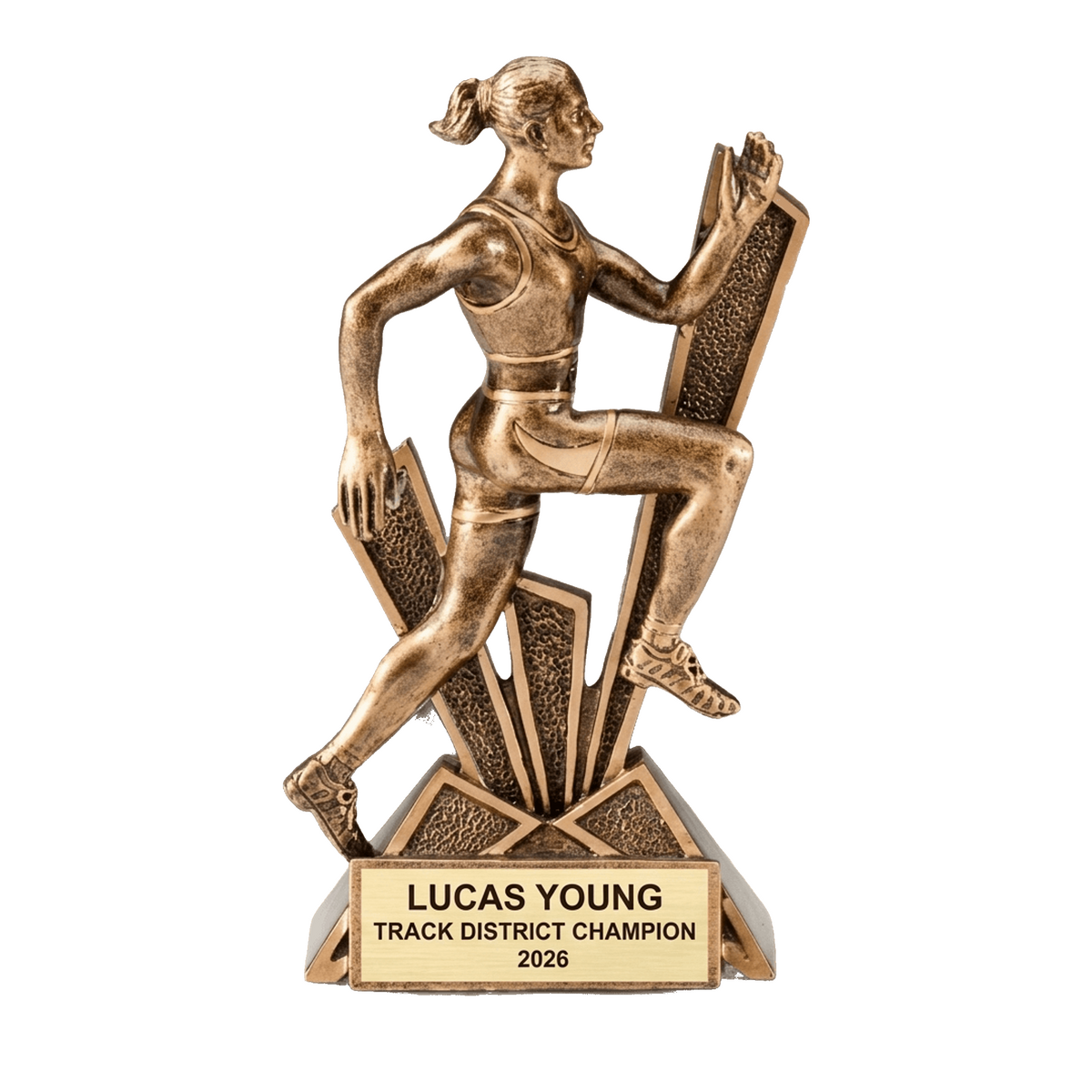 Personalized | Track and Field Award | Custom Engraved | Track | Field | Running | Runner | Trophy | Award | Female | Engraved | Champion