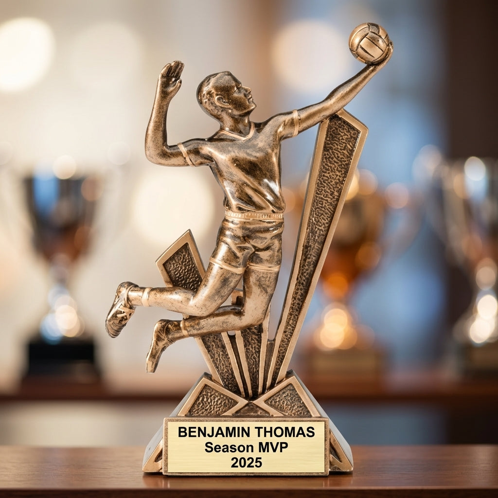 Volleyball Award Trophy | Personalized | Custom Engraved | Volleyball Gift | MVP Award | Team Trophy - View 4
