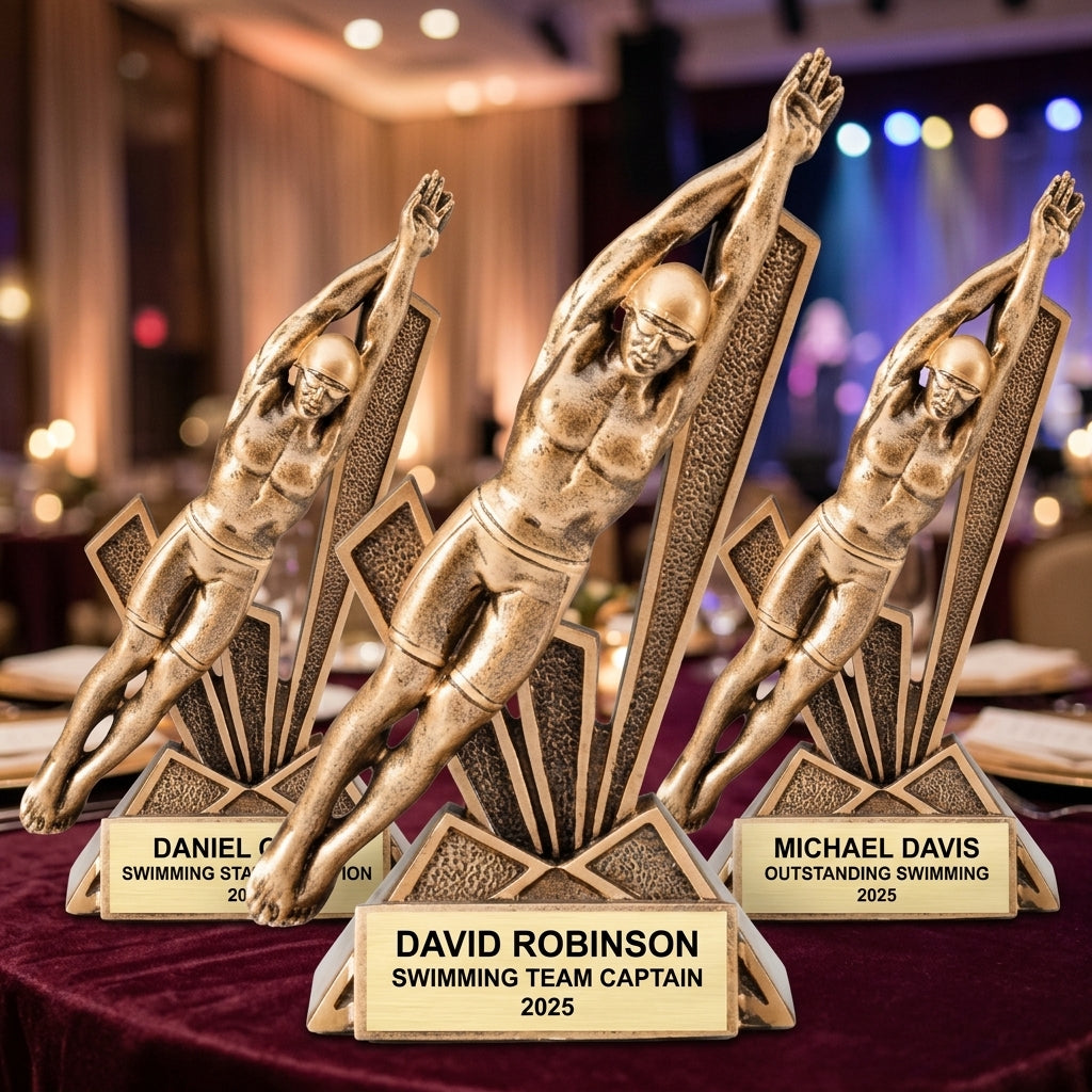 Personalized | Swimming Award | Custom Engraved | Swimming Trophy | Swimmer Award | Personalized Swim | Engraved Trophy | Custom Award - View 6