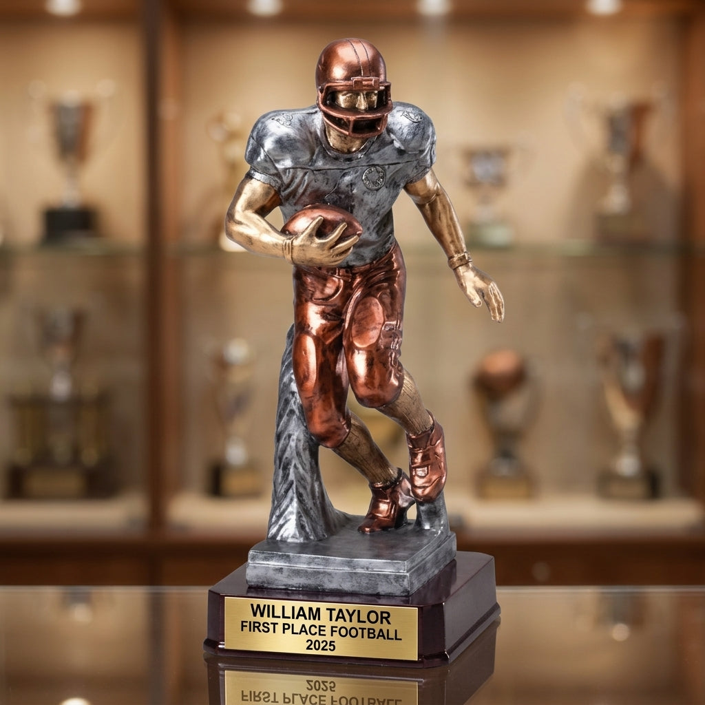 Football Award Trophy | Personalized | Custom Engraved | Football Trophy | Team Award | Coach Gift | Player Recognition - View 1