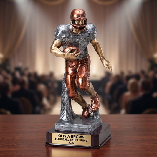 Football Award Trophy | Personalized | Custom Engraved | Football Trophy | Team Award | Coach Gift | Player Recognition - View 2