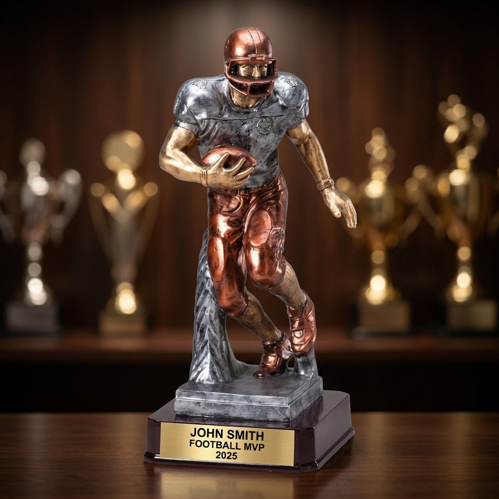 Football Award Trophy | Personalized | Custom Engraved | Football Trophy | Team Award | Coach Gift | Player Recognition - View 4