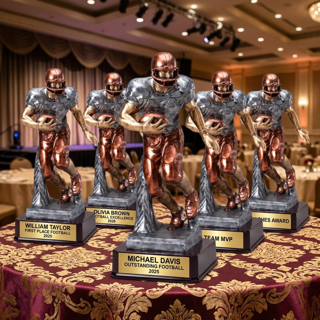 Football Award Trophy | Personalized | Custom Engraved | Football Trophy | Team Award | Coach Gift | Player Recognition - View 6