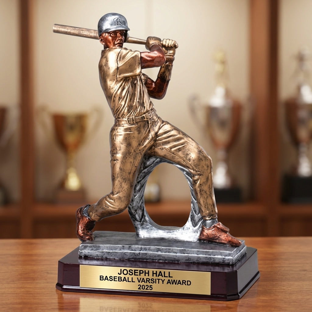 Baseball Award Trophy | Personalized | Custom Engraved | MVP Award | Baseball Gift | Team Award | All-Star | Batting Champion - View 1