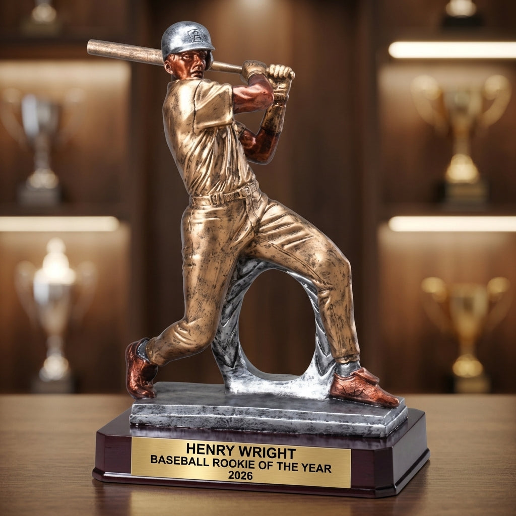 Baseball Award Trophy | Personalized | Custom Engraved | MVP Award | Baseball Gift | Team Award | All-Star | Batting Champion - View 4