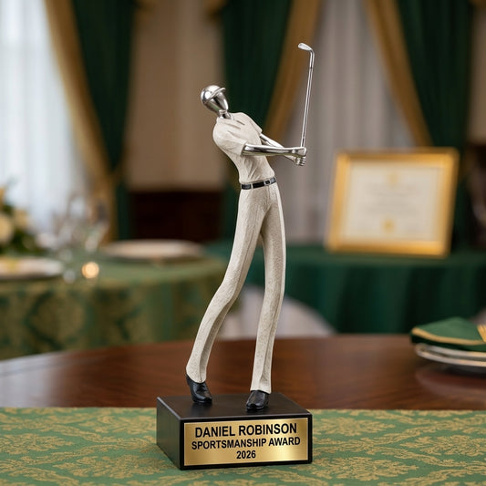 Personalized | Golf Award | Custom Engraved | Golf Trophy | Engraved Award | Golfer Gift | Custom Golf | Tournament Winner | Male Golfer - View 2