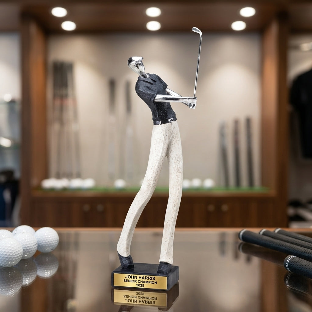 Personalized | Golf Award | Custom Engraved | Golf Trophy | Engraved Award | Golfer Gift | Custom Golf | Tournament Winner | Male Golfer - View 3