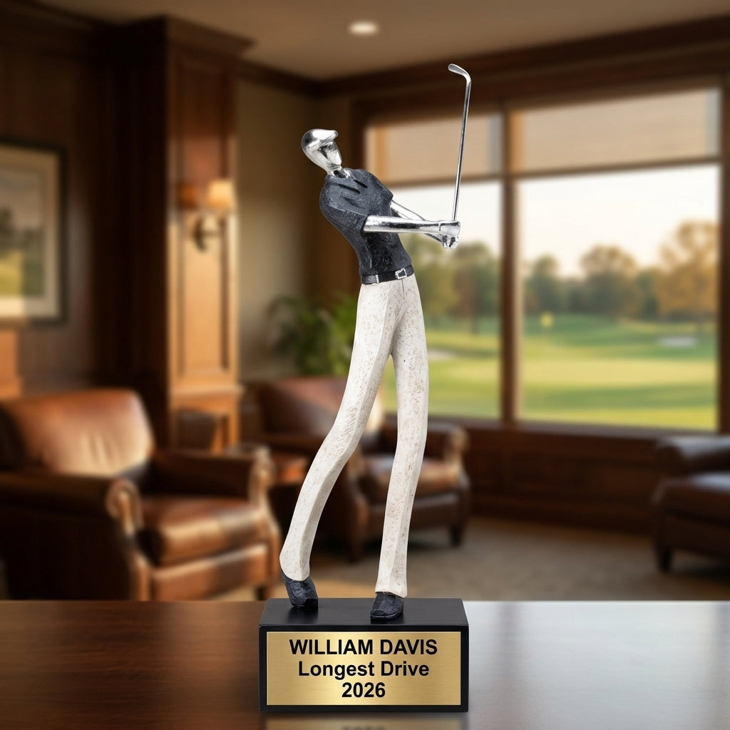 Personalized | Golf Award | Custom Engraved | Golf Trophy | Engraved Award | Golfer Gift | Custom Golf | Tournament Winner | Male Golfer - View 4