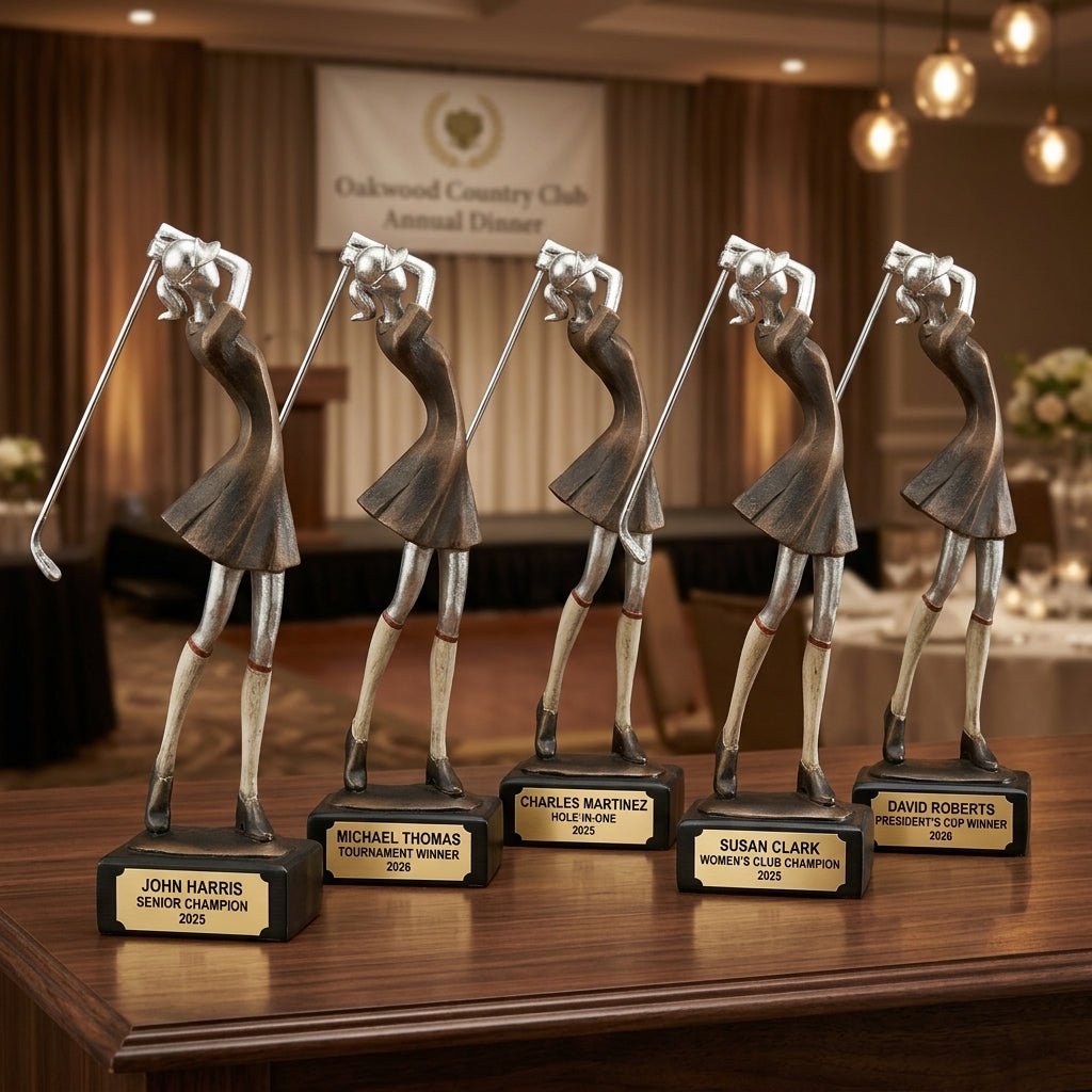 Personalized | Golf Award | Custom Engraved | Female Golf Trophy | Women's Golf Award | Personalized Engraved | Custom Golfer Gift - View 6