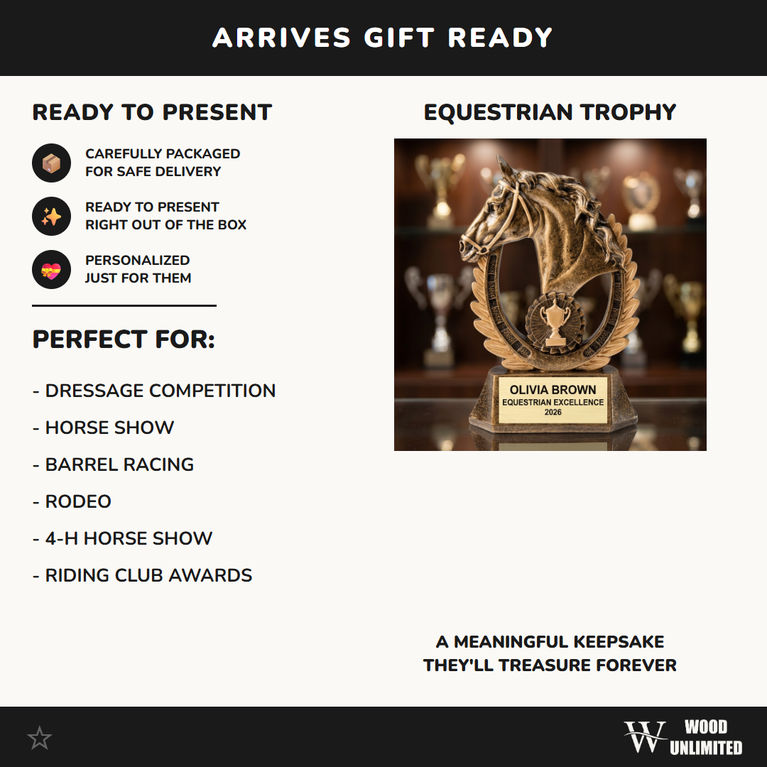 Personalized | Equestrian Award | Custom Engraved | Horse Trophy | Horse Riding | Personalized Gift | Show Jumping | Dressage Award