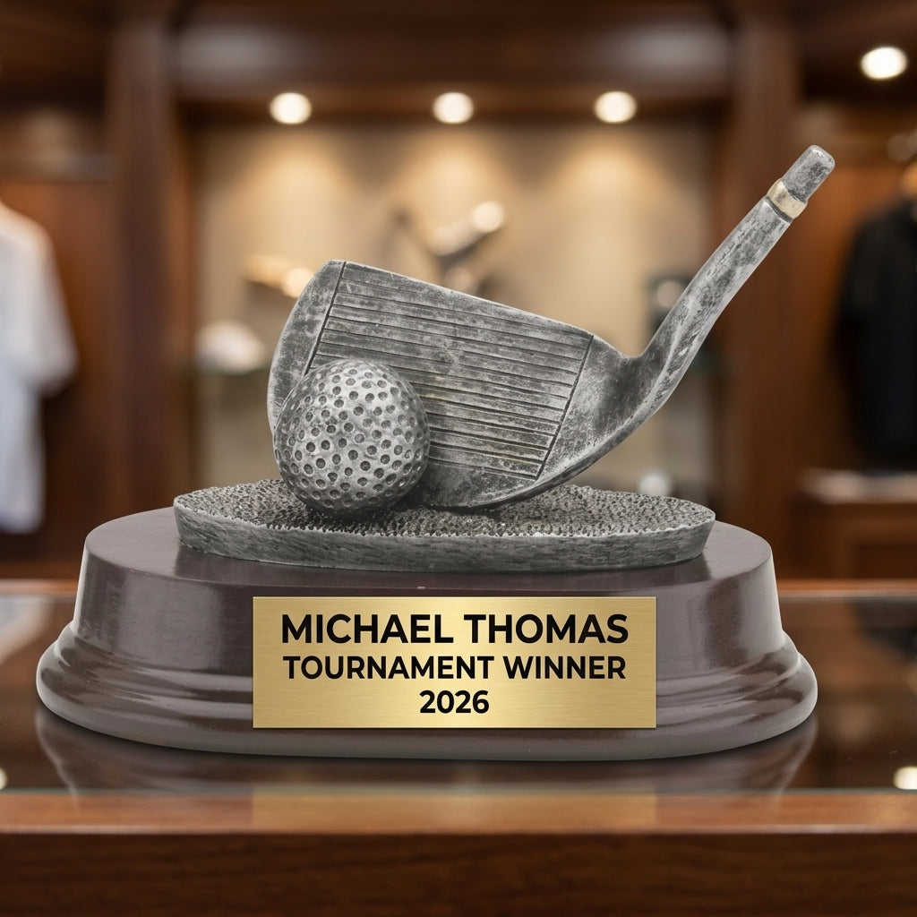 Golf Award Trophy | Personalized | Custom Engraved | Golf Tournament Champion | Unique Golf Gift | Golfer Gift - View 3