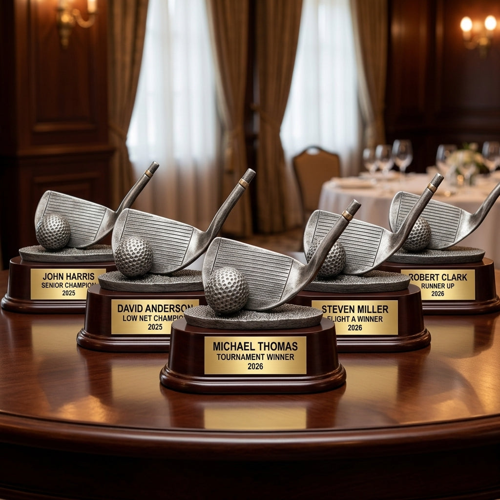 Golf Award Trophy | Personalized | Custom Engraved | Golf Tournament Champion | Unique Golf Gift | Golfer Gift - View 6