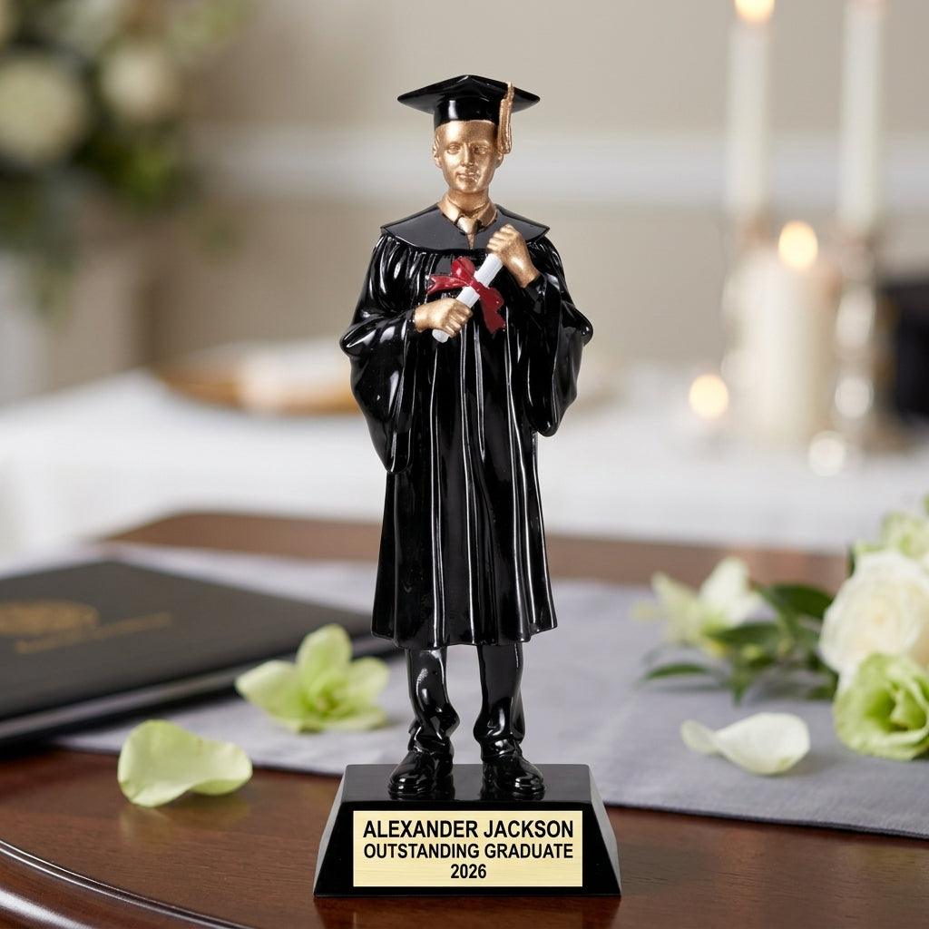 Graduation Award Trophy | Personalized | Custom Engraved | Graduate Gift | Class of 2025 | Academic Achievement - View 4