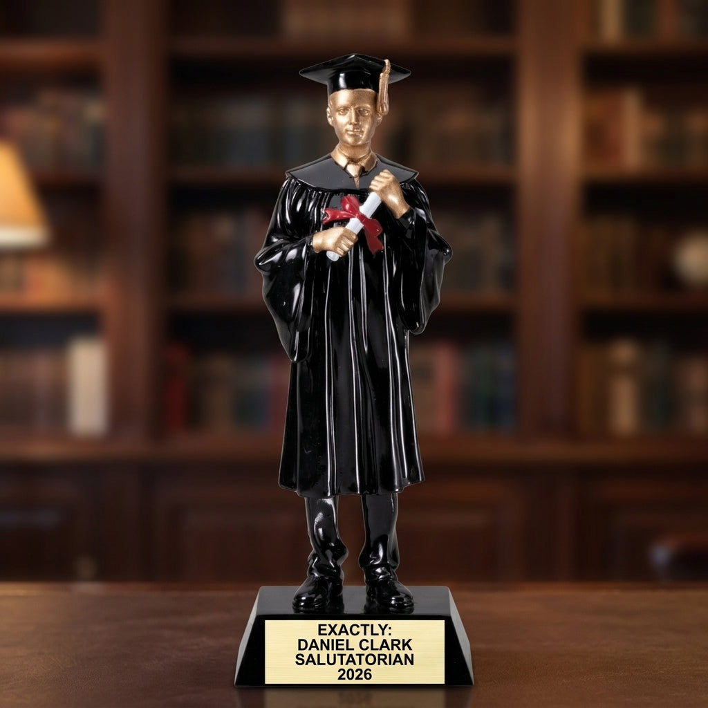 Graduation Award Trophy | Personalized | Custom Engraved | Graduate Gift | Class of 2025 | Academic Achievement - View 5