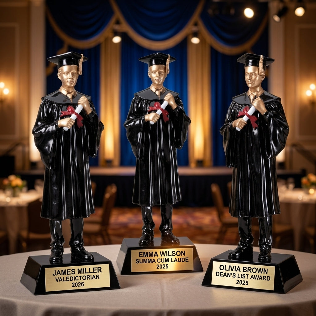 Graduation Award Trophy | Personalized | Custom Engraved | Graduate Gift | Class of 2025 | Academic Achievement - View 6