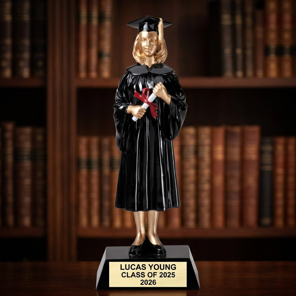 Graduation Award Trophy | Personalized Gift | Custom Engraved | Valedictorian | Academic Excellence | Class of 2025 - View 5