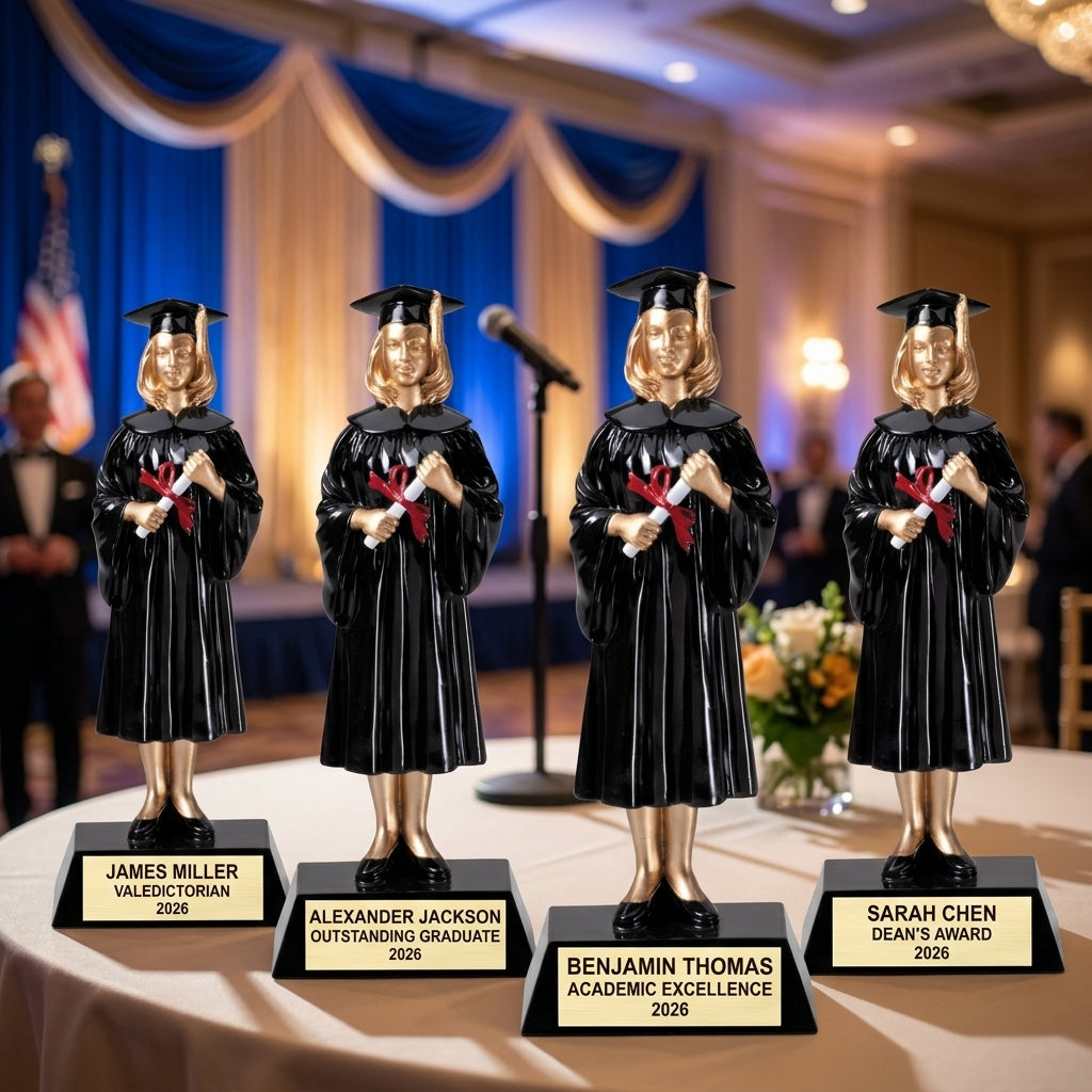 Graduation Award Trophy | Personalized Gift | Custom Engraved | Valedictorian | Academic Excellence | Class of 2025 - View 6