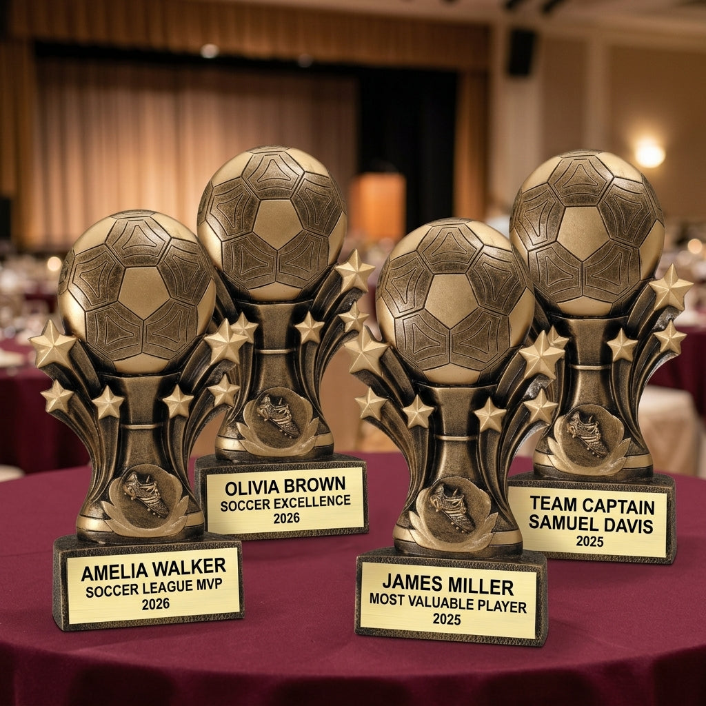 Personalized | Soccer Award | Custom Engraved | Soccer Trophy | Youth Award | MVP Trophy | Team Gift | Championship | Personalized Soccer - View 6