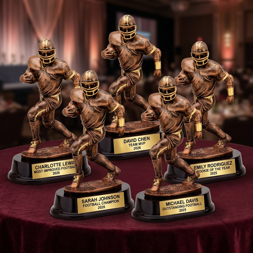 Personalized | Football Award | Custom Engraved | Football Trophy | Player Award | Championship | MVP Trophy | Youth Football | Team Award - View 6