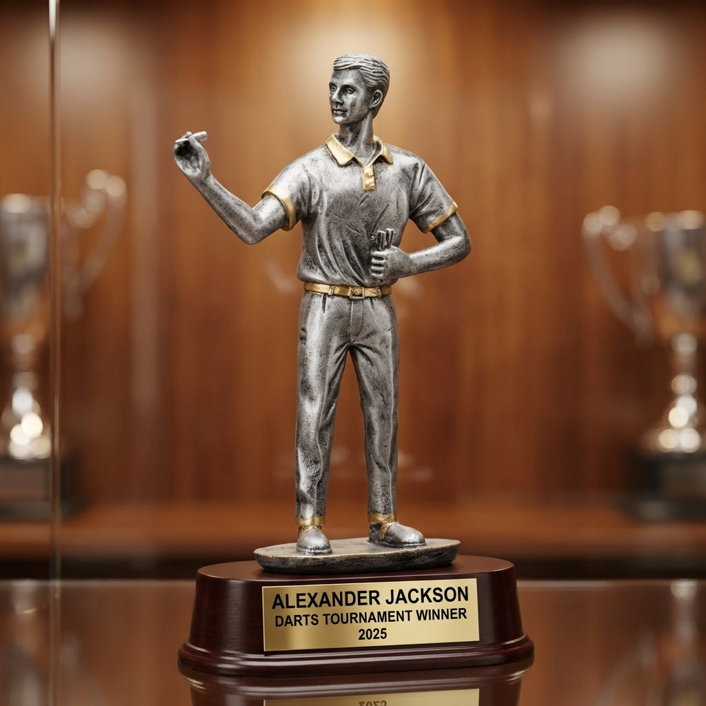 Darts Award Trophy | Personalized | Custom Engraved | Darts Gift | Tournament Trophy | Darts Champion | Engraved Darts Award - View 1