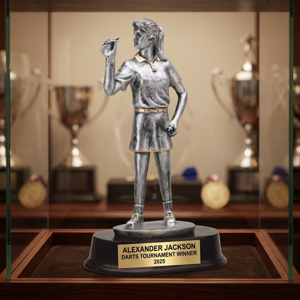 Darts Award Trophy | Personalized | Custom Engraved | Darts Gift | Darts Tournament | Darts Champion - View 1