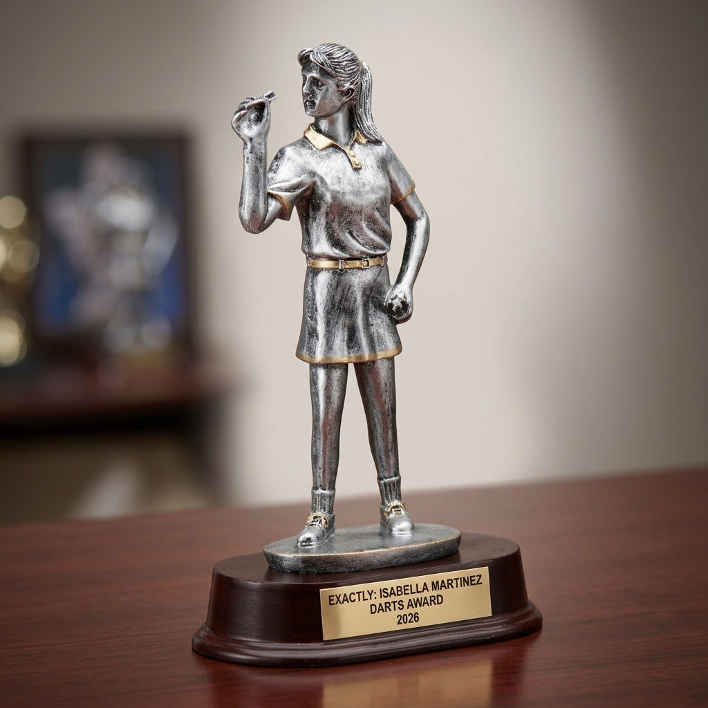 Darts Award Trophy | Personalized | Custom Engraved | Darts Gift | Darts Tournament | Darts Champion - View 2