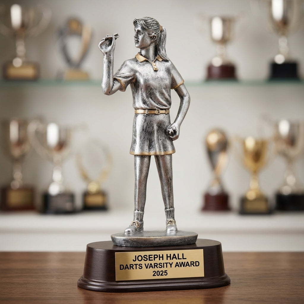 Darts Award Trophy | Personalized | Custom Engraved | Darts Gift | Darts Tournament | Darts Champion - View 4