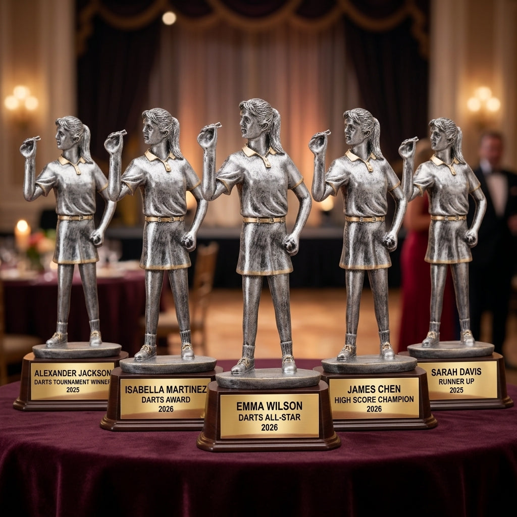 Darts Award Trophy | Personalized | Custom Engraved | Darts Gift | Darts Tournament | Darts Champion - View 6
