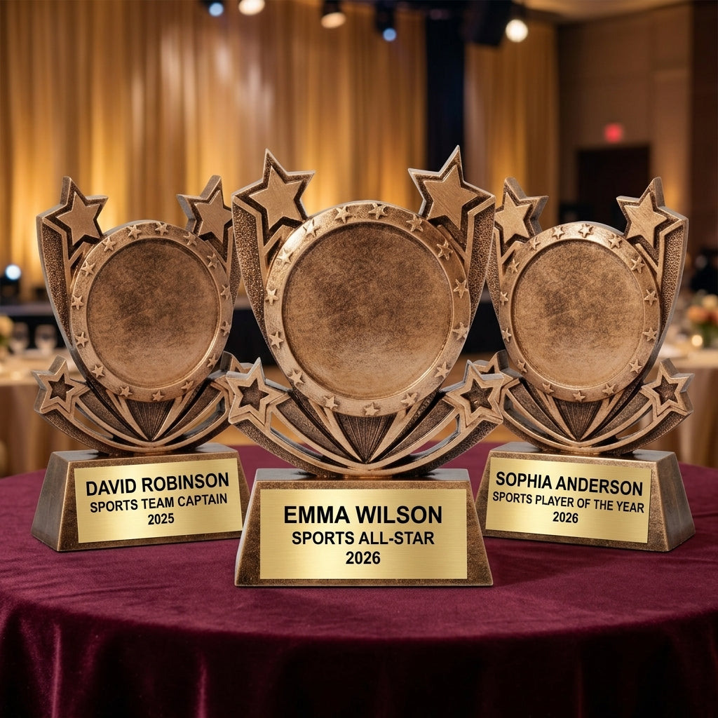 Personalized | Achievement Award | Custom Engraved | Achievement Trophy | Star Award | Recognition | MVP | Corporate | Employee - View 6