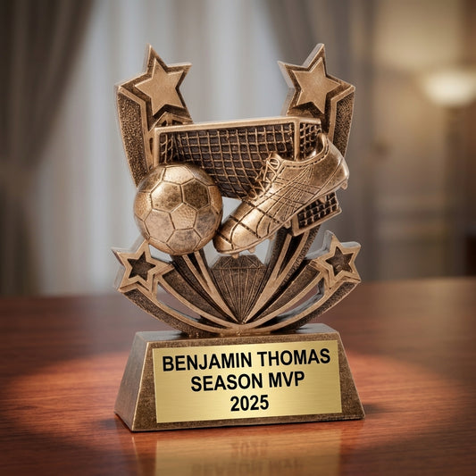 Personalized | Soccer Award | Custom Engraved | Soccer Trophy | Personalized Award | MVP Trophy | Youth Soccer | Team Award | Coach Gift - View 2