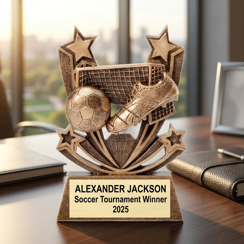 Personalized | Soccer Award | Custom Engraved | Soccer Trophy | Personalized Award | MVP Trophy | Youth Soccer | Team Award | Coach Gift - View 5