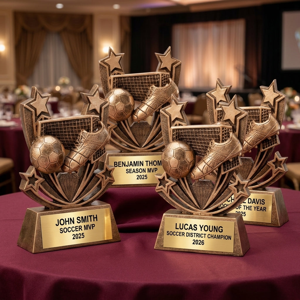 Personalized | Soccer Award | Custom Engraved | Soccer Trophy | Personalized Award | MVP Trophy | Youth Soccer | Team Award | Coach Gift - View 6